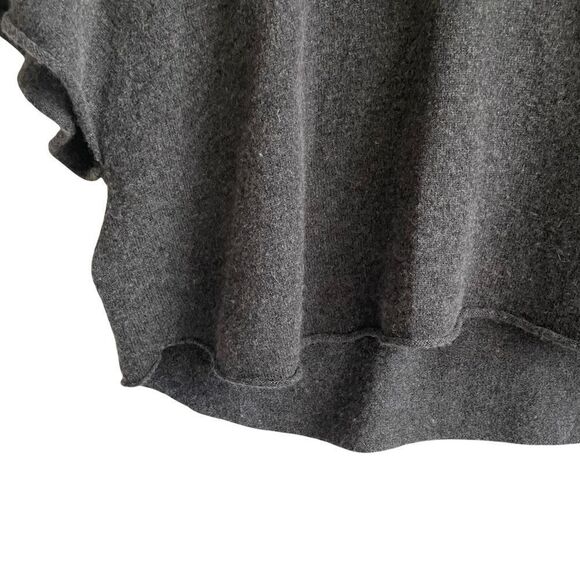 JOIE Wool Cashmere Oversized Cowl Neck Poncho Sweater Grey XS - Picture 11 of 13